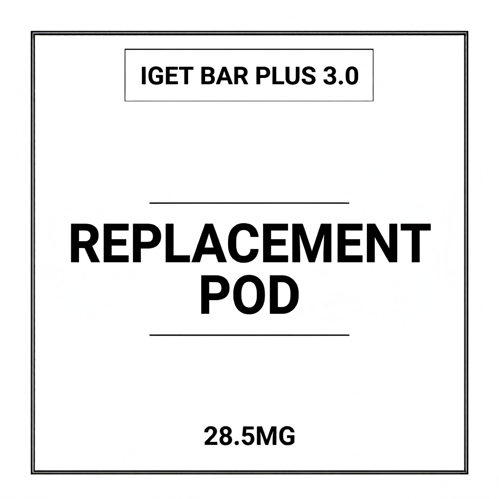 IGET Bar Plus 3.0 Pre-filled Replacement Pod $17.95