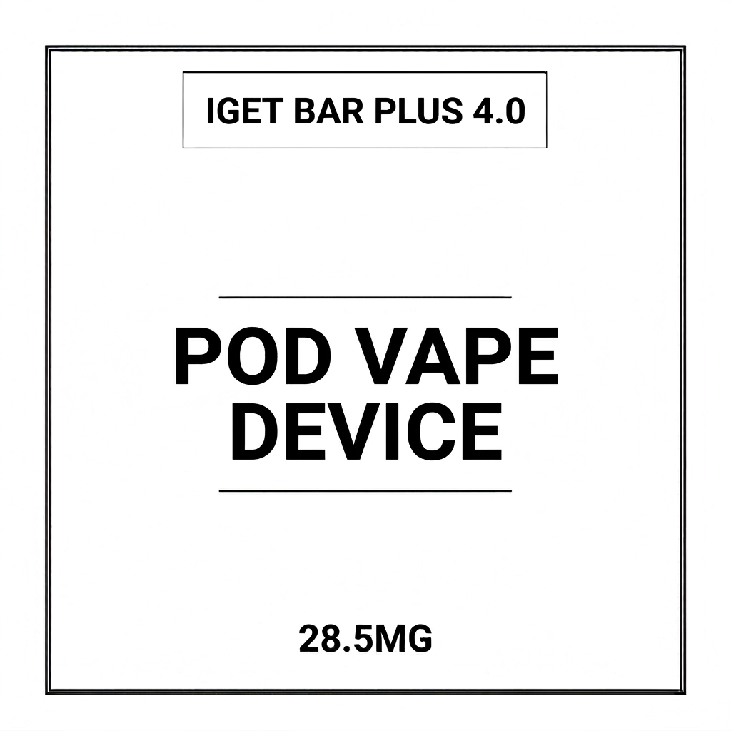 IGET Bar Plus 4.0 Pod Vape Device $13.95